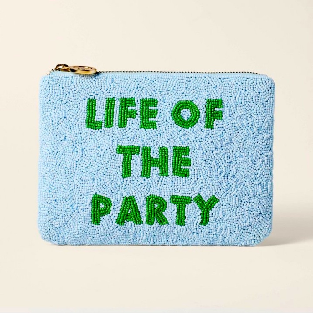 Kate Spade New York x Target Life of the Party Clutch in Blue and Green